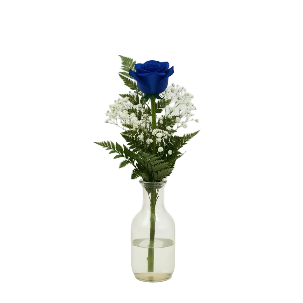 Bouquet - 1 blue rose