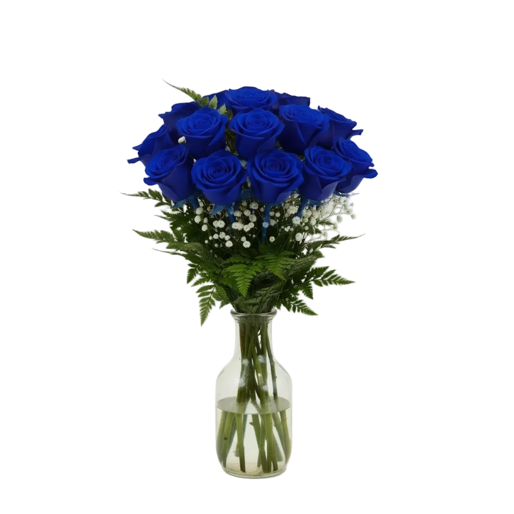 Bouquet - 24 blue roses